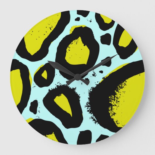 Luipaard Vibrance: kleurrijke wilde texturen. Grote Klok (Voorkant)