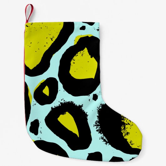 Luipaard Vibrance: kleurrijke wilde texturen. Kleine Kerstsok (Voorkant)