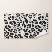 Luipaard - vingerafdrukken met vingerafdrukken bad handdoek (Handdoek)