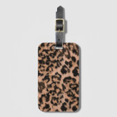 Luipaard - vingerafdrukken met vingerafdrukken bagagelabel (Voorkant (verticaal))