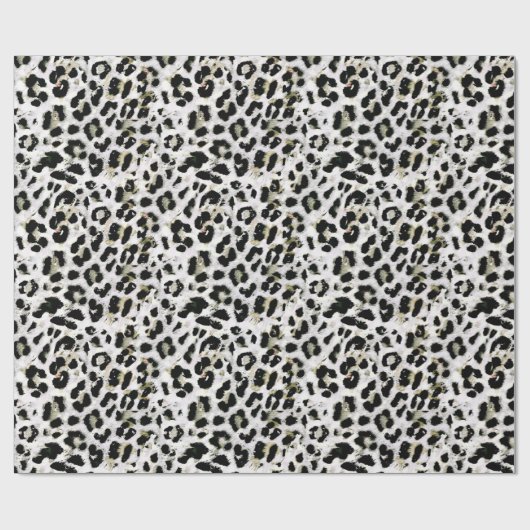 Luipaard - vingerafdrukken met vingerafdrukken cadeaupapier (Vlak)