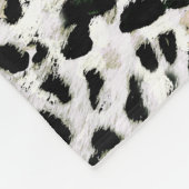 Luipaard - vingerafdrukken met vingerafdrukken fleece deken (Hoek)