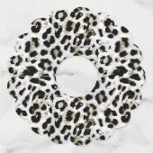 Luipaard - vingerafdrukken met vingerafdrukken wijnglaslabel (Achterkant)