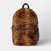 Luipaard Vlekken Bont Patroon Bedrukte Rugzak (Voorkant)