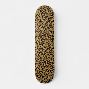 Luipaard Vlekken Goud Bont Jaguar Patroon Persoonlijk Skateboard