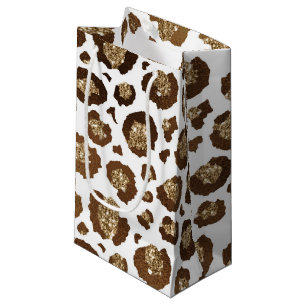 Luipaard Vlekken Wilde Dieren Gouden Glitter Safar Klein Cadeauzakje