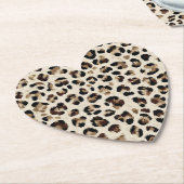 Luipaard voor babyshower kartonnen onderzetters (Gekanteld)
