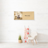 Luipaard voor babyshower spandoek (Insitu)