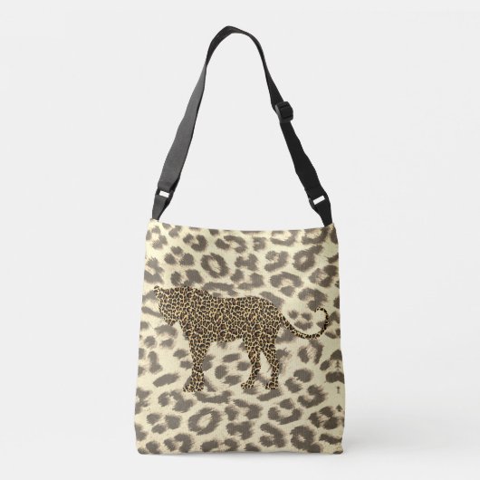 luipaard voor de bontzak van leopard crossbody tas (Achterkant)