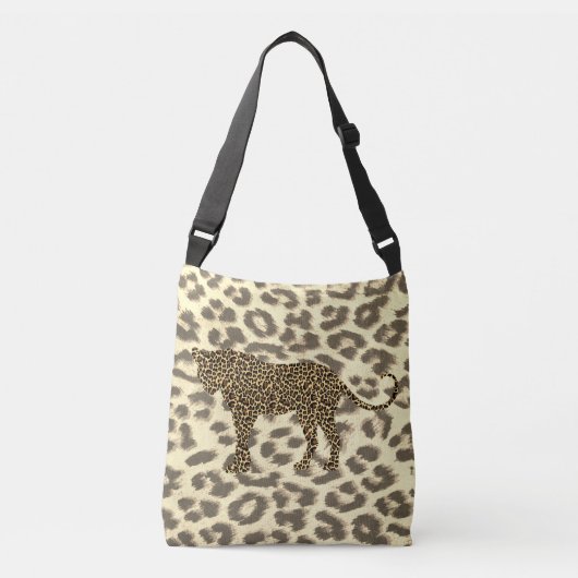 luipaard voor de bontzak van leopard crossbody tas (Voorkant)