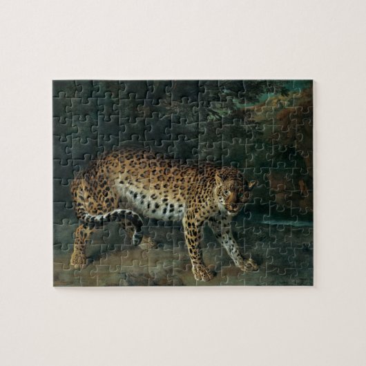 Luipaard (Vrouw Leopard) (Jean-Baptiste Oudry) Legpuzzel (Horizontaal)