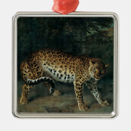 Luipaard (Vrouw Leopard) (Jean-Baptiste Oudry) Metalen Ornament