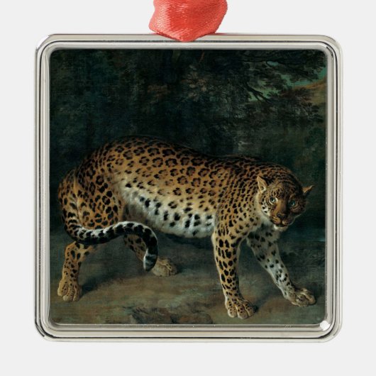 Luipaard (Vrouw Leopard) (Jean-Baptiste Oudry) Metalen Ornament (Voorkant)