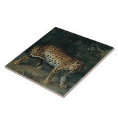 Luipaard (Vrouw Leopard) (Jean-Baptiste Oudry) Tegeltje (Zijkant)