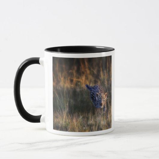 Luipaard Welp Panthera Pardus Mok (Links)