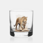 Luipaard Whisky Glas (Voorkant)