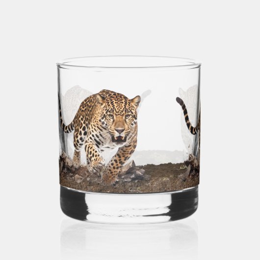 Luipaard Whisky Glas (Voorkant)
