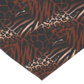 Luipaard, Zebra, Giraffe, Tijger Patroon Korte Tafelloper (Hoek)