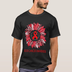 Luipaard Zonnebloem Bloedkanker Bewustzijn Rode Li T-shirt