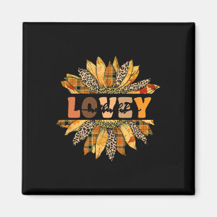 Luipaard Zonnebloem Eén Dankbare Lovey Herfst Than Magneet