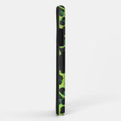 Luipaard Zwart en Groen met Monogram Case-Mate iPhone Case (Achterkant/rechts)