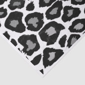 Luipaard - zwart en wit tissuepapier (Detail)