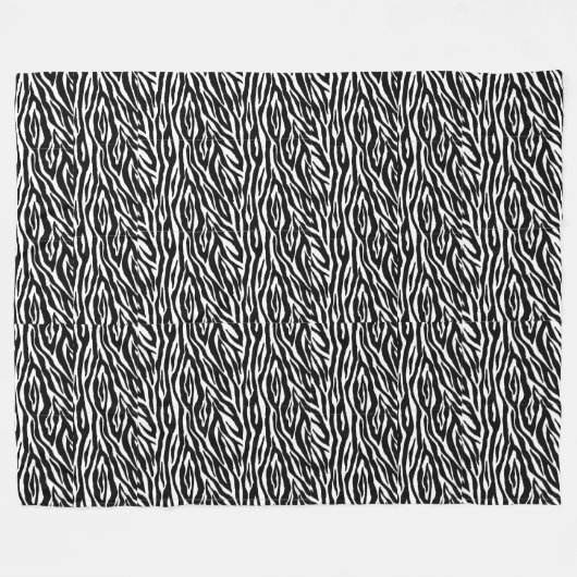 Luipaardafdrukaccent Fleece Deken (Voorkant (Horizontaal))