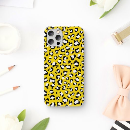 Luipaardafdrukken, luipspuiten, geel luipaard Case-Mate iPhone case