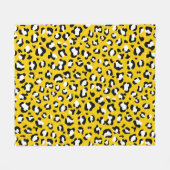 Luipaardafdrukken, luipspuiten, geel luipaard fleece deken (Voorkant (Horizontaal))