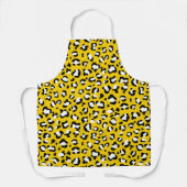 Luipaardafdrukken, luipspuiten, geel luipaard schort (Voorkant)