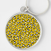 Luipaardafdrukken, luipspuiten, geel luipaard sleutelhanger (Voorkant)