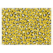 Luipaardafdrukken, luipspuiten, geel luipaard tafelkleed (Voorkant (Horizontaal))