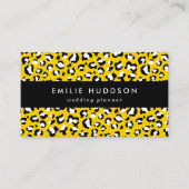 Luipaardafdrukken, luipspuiten, geel luipaard visitekaartje (Voorkant)