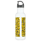 Luipaardafdrukken, luipspuiten, geel luipaard waterfles  (Achterkant)