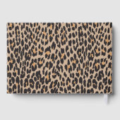 Luipaardafdrukken, spuiten, bruine luipaard, bruil gastenboek (Achterkant)