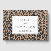 Luipaardafdrukken, spuiten, bruine luipaard, bruil gastenboek (Voorkant)