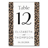 Luipaardafdrukken, spuiten, bruine luipaard, bruil kaart (Achterkant)