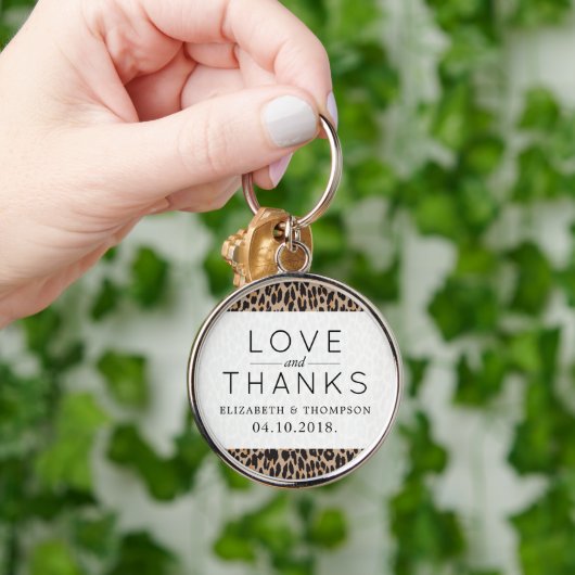 Luipaardafdrukken, spuiten, bruine luipaard, bruil sleutelhanger (Hand)