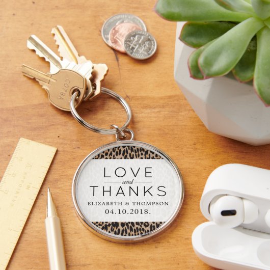 Luipaardafdrukken, spuiten, bruine luipaard, bruil sleutelhanger (Bureau)