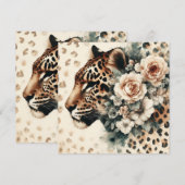 Luipaardbloemenkaart (Voorkant / Achterkant)