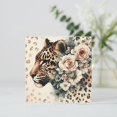 Luipaardbloemenkaart (Staand voorkant)