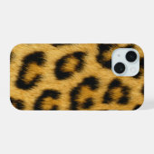 Luipaardbont iPhone 15 Case (Achterkant horizontaal)