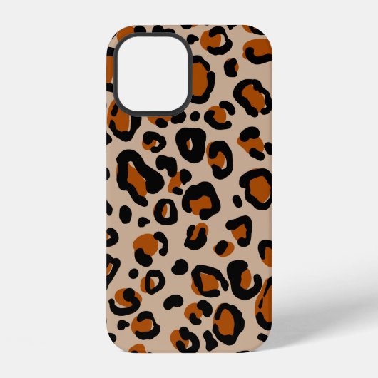 Luipaardbont naadloos patroon iPhone hoesje (Achterkant)