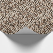 Luipaardbont Vlekken Patroon Custom Cadeaupapier (Hoek)