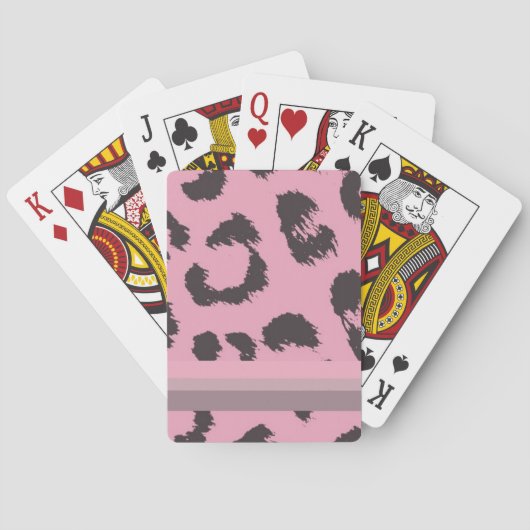 Luipaardbontpatroon Pokerkaarten (Achterkant)