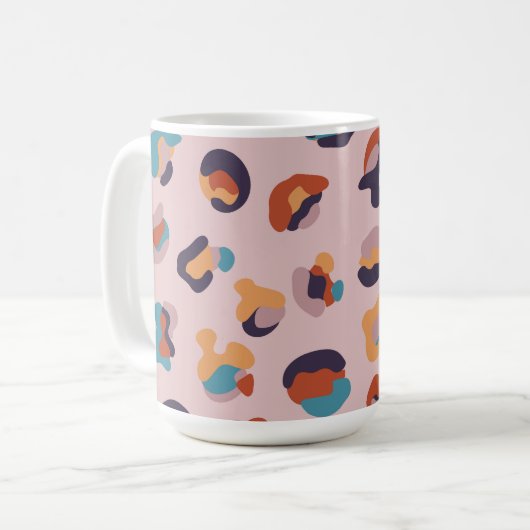 luipaarddier koffiemok (Voorkant links)