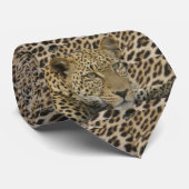 Luipaarden en spots stropdas (Opgerold)