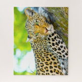 Luipaarden Grote Katachtigen. Legpuzzel (Verticaal)