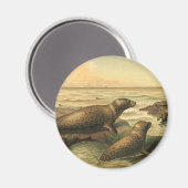  luipaarden in de oceaan, wilde dieren magneet (Voorkant / Achterkant)