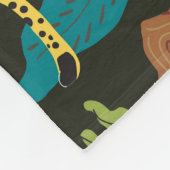 Luipaarden in Oerwoud:  Wild Fleece Deken (Hoek)